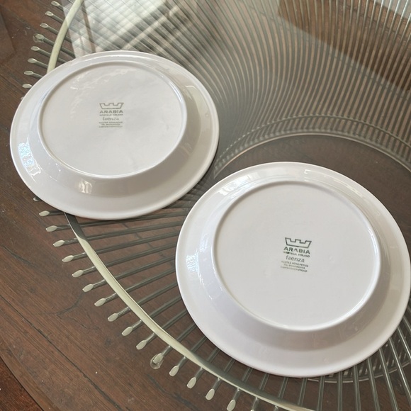 Arabia Finland Faenza Blue set of two plates - Picture 10 of 12